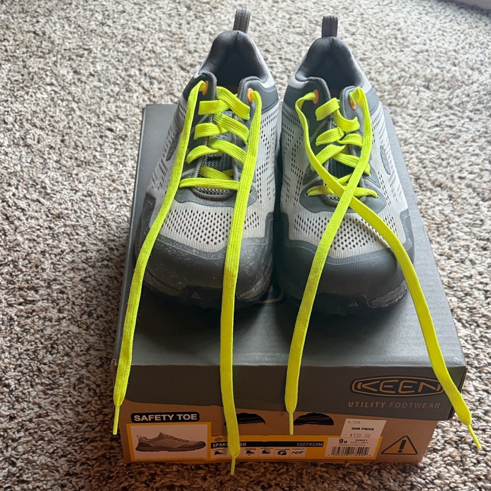 KEEN Kids Sneakers with Neon Yellow Laces